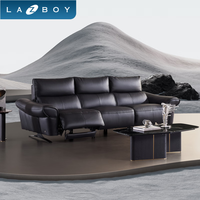 LAZBOY乐至宝 T9-GN.1058 全真皮电动沙发 浪漫白 3.14m大三人位