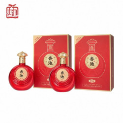 杏池 红金 清香型白酒 53度 475ml*2瓶 赠礼品袋