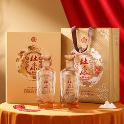 杜康 献礼酒礼盒浓香型白酒52度500ml*2瓶纯粮食酒礼盒装送长辈