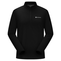 MONTANE盟泰恩 Lyra ZIP NECK 美利奴羊毛 黑色 XL 男士速干长袖