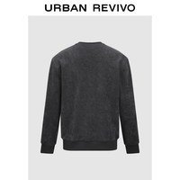 URBAN REVIVO UMM460002 肌理感圆领卫衣 冷灰 XS