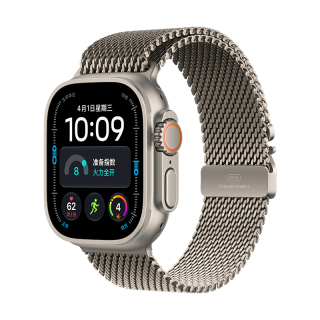 Apple Watch Ultra 4 eSIM版 原色钛金属 米兰尼斯表带L 智能手表