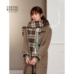 TEENIE WEENIE TeenieWeenie小熊毛呢大衣女绵羊毛山羊绒26冬外套