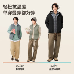 雪中飞 2026春季爆款基础休闲男士潮立领排骨短款羽绒马甲背心S