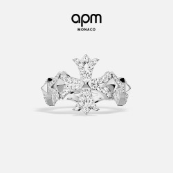 APM Monaco 白色Rock十字戒指