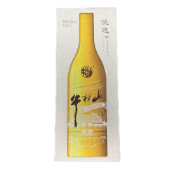 牛栏山 优选(金瓶) 北京二锅头礼盒 优级清香型白酒 适送礼自饮 43度 1L 1瓶 牛栏山优选礼盒