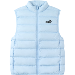 PUMA 儿童羽绒马甲 立领 冰蓝 150