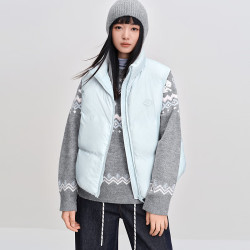 乐町 火山岩泡芙感羽绒服马甲  冬季新款保暖背心（现货）