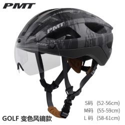 PMT GOLF 骑行头盔磁吸风镜变色山地公路车自行车安全盔帽子男女