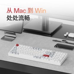 Keychron 渴创Z5Ultra三模双8K客制化Mac机械键盘98办公75电竞Win