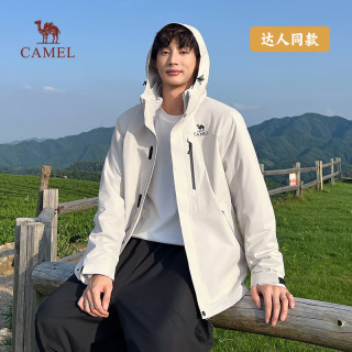 骆驼 蛟龙3.0冲锋衣三合一秋冬户外御寒进藏旅游登山服防油污外套男女 M15CF00003 橡木灰-男款 3XL