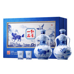 红星 二锅头一品红星清香型白酒 一品文武53度150ml*2瓶礼盒装中秋送礼