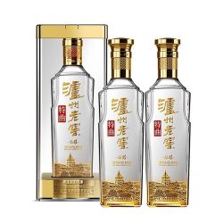 泸州老窖 特曲晶彩浓香型白酒52度500ml*2瓶纯粮自饮宴请送礼