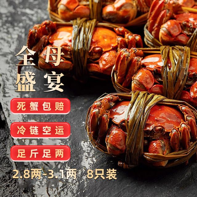 隆上記 大闸蟹 全母2.8-3.1两8只