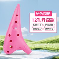 移动端：飞雁 陶笛12孔AC中音小学生专用乐器十二孔C调初学者入门陶瓷树脂