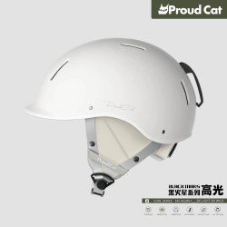 骄傲的猫 proudcat骄傲的猫滑雪头盔男专业单双板雪盔女护具装备雪帽显头小