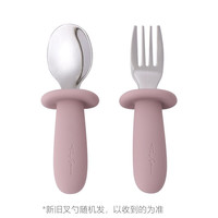移动端：tinystarse婴幼儿童铂金硅胶316不锈钢辅食叉勺blw自主进食