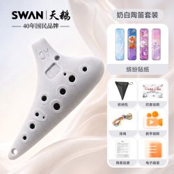 SWAN T5入门树脂陶笛乐器十二12孔AC中音小学生专用儿童初学者防摔