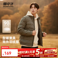 雪中飞 反季5折 640+高蓬90%绒厅局风羽绒服夹克/3色可选