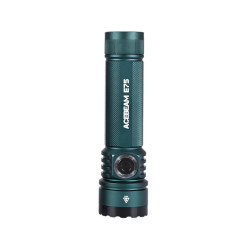 ACEBEAM E75手电筒强光超亮充电长续航家用应急小型便携式户外摄影直播 黛青色日亚519A 3000流明5000K CRI90还原度高摄影补光