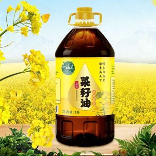白荡里 新日期】白荡里非转基因浓香菜籽油压榨菜油食用油5L健康家用商用