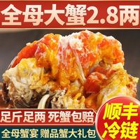 今旺 鲜活大闸蟹螃蟹特大活蟹礼盒现货全公母顺丰包邮足斤足两