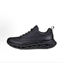 ecco BIOM 720 皮革 系带复古 休闲鞋 男款 黑色85030451094