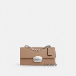 COACH Eliza 23 不可拆卸肩带小牛皮翻盖斜挎包单肩包CP008