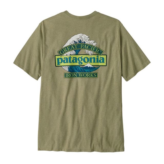 Patagonia 日潮跑腿Patagonia巴塔哥尼亚 男人巨浪责任短袖T恤 37873