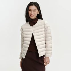 波司登 2025轻暖便携羽绒服内胆女短款圆领可露丽轻薄外套