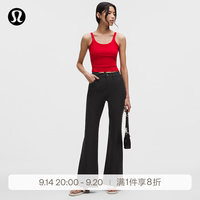 lululemon 丨EasyFive 女士五袋款高腰微喇裤 *常规版型 LW5GX3S 黑色 30