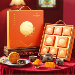 1号会员店 广式经典月饼礼盒 780g中秋礼盒红豆沙蛋黄白莲蓉