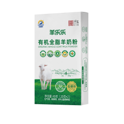 羊乐乐 有机全脂成人中老年高钙纯羊奶粉