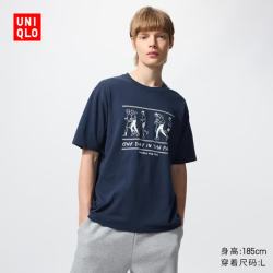 优衣库 UT Yu Nagaba印花T恤 藏青色 XS