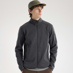 ARC'TERYX COVERT CARDIGAN 保暖 男子 抓绒衫 黑灰色 L