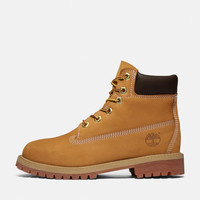 Timberland 踢不烂经典大黄靴高帮马丁靴户外防水童鞋青少年女12909W小麦色38