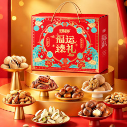 坚果星球 纯坚果礼盒950g福运臻礼