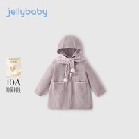 jellybaby 新品冬款女童中童中长款毛呢外套