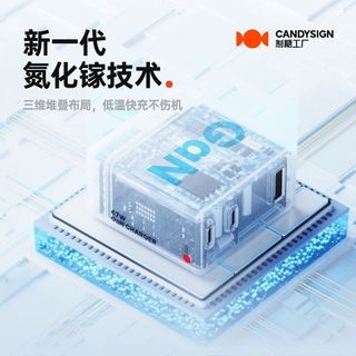 CanDysign 67W氮化镓三口快充充电器