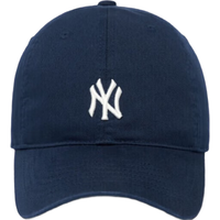 MLB 3ACP7701N-50NYS 复古小LOGO软顶棒球帽 深蓝 F