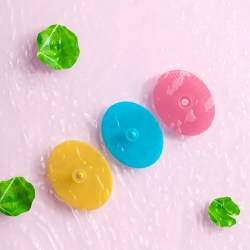 倦透 婴儿硅胶洗头刷按摩去头垢婴幼儿搓澡神器软毛刷宝宝洗澡用品沐浴