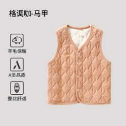 欧孕 儿童校服马甲冬季内搭女童秋冬保暖衣男童加厚内胆冬背心