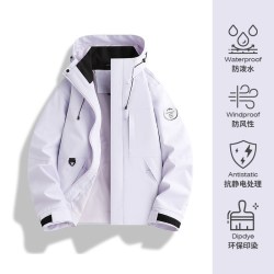 三合一男女同款情侣冲锋衣外套户外可拆卸内胆防风防水