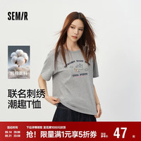森马 BRUNCH BROTHER联名短袖T恤女夏季纯棉刺绣2026上衣109326100023