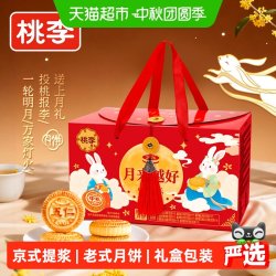 桃李 月饼礼盒五仁老式豆沙馅多种口味冰皮月饼2026新款中秋礼盒