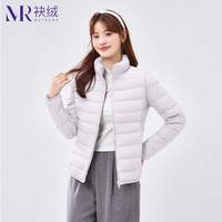 袂绒 轻薄短款连帽羽绒服 女 XL