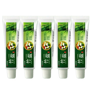 竹盐 LG牙膏牙渍牙菌斑清洁口腔清新薄荷精研卓效 30g*5支