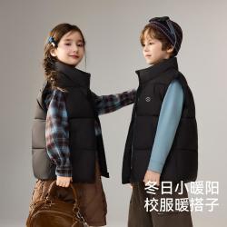ASK junior 儿童棉服马甲冬防风背心外套男女童内搭外穿校服神器