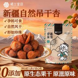 楼兰蜜语 土耳其大黑杏干100g*3袋无核新鲜水果干蜜饯果脯零食