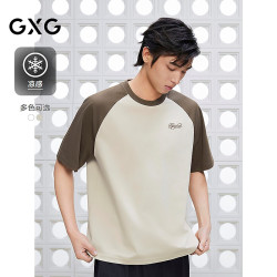 GXG 真五折促销！微廓圆领凉感针织短袖